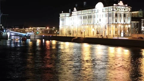 Timelapse view to the river waterfront Stock Footage 130178237