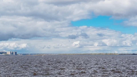 Timelapse view of rollin clouds in storm. Stock Footage 107358134