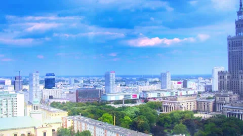 Timelapse view of sky over Warsaw 库存影片 26628330