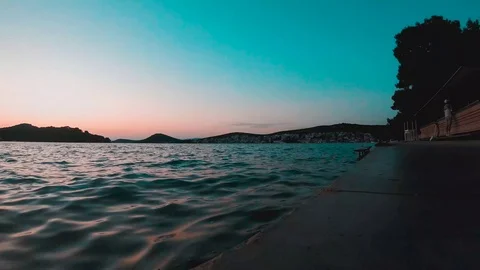 Timelapse View of small town called Tisno 5 Stock Footage 91282409