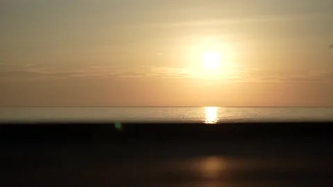 Timelapse view of the sunset from the beach in Bali. Stock Footage 255998334