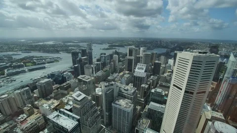 Timelapse - View of Sydney from Sydney Tower Stock Footage 81306072