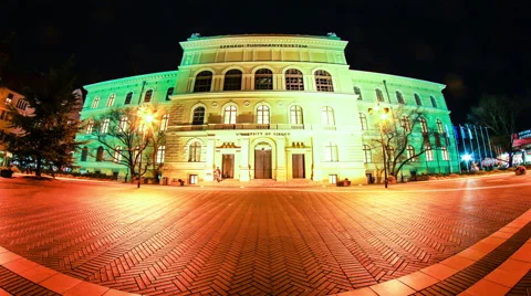 Timelapse view on the University of Szeged Stock Footage 67828290