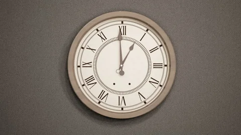 Timelapse of Vintage clock on dark wall. 動画素材 95008995