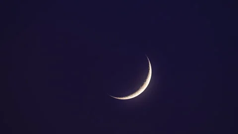 Timelapse of Visibility Characteristics during Waxing Crescent Phase Vidéo 259209865