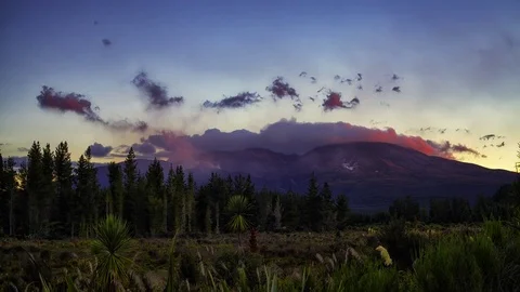 Timelapse of volcanic activity Te Maari Crater Mt Tongariro Primal Earth Images 動画素材 73836067