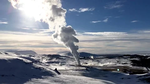 Timelapse Volcanic Iceland winter Video stock 216041700