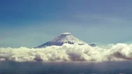 Timelapse Volcano Cotopaxi Top Stock Footage