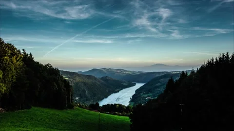 Timelapse Wachau Austria Stock Footage 52124916