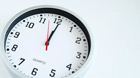 Timelapse Wall Clock, 5 min timelapse Stock Footage 61836720