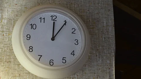 Timelapse wall clock Stock Footage 86419750