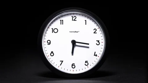 Timelapse of a wall clock Stock Footage 100124033