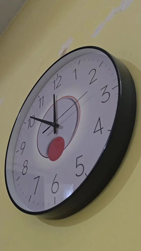 A timelapse of a wall clock. time management. punctuality Stock Footage 334536831