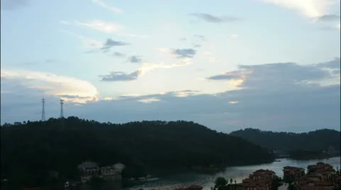 Timelapse of wanlu lake landscape Stock Footage 11944053