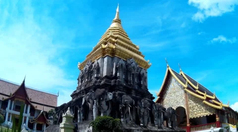 Timelapse Wat chiang man Stock Footage 64511365