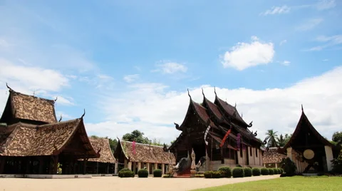 Timelapse Wat Ton Kain Stock Footage 64512581