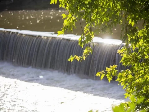Timelapse of Water Mill Stock Footage 82370944