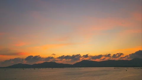 Timelapse of water wave moving, sailing boat in middle sea, yacht parking in  Stock Footage 127734162