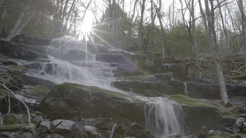 Timelapse - Waterfall - Cascade Stock Footage 129845387