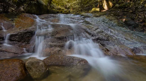 Timelapse Waterfall FRIM Loopable Video stock 33823904