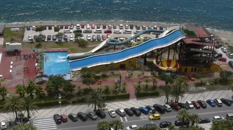 Timelapse at the waterpark Stock Footage 41011997