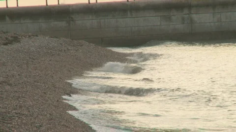 Timelapse waves on beach Stock Footage 624216