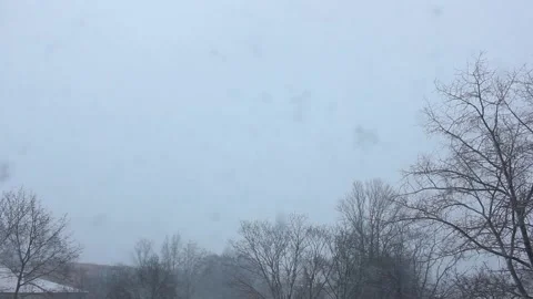 Timelapse weather changes during sudden snowstorm Stock Footage 123360249
