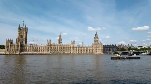 Timelapse of Westminster Palace Видео 344063323
