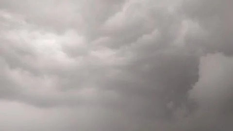 Timelapse of white and gray clouds rolling in the blue sky Stock Footage 316302188