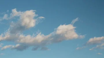 Timelapse White Boiling Clouds on Blue Sky Detail 2 Stock Footage 85706015