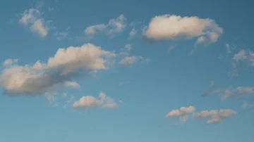 Timelapse White Boiling Clouds on Blue Sky Detail 3 Stock Footage 85706138