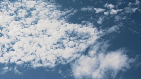 Timelapse White Boiling Clouds on Blue Sky Detail 9 Stock Footage 85791047