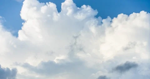 Timelapse white clouds on the blue  Stock Footage 129140139