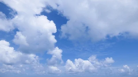 Timelapse of white clouds with blue sky in background Stock-Footage 103199780