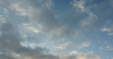 Timelapse of white clouds with blue sky in background. Stock Footage 125337094