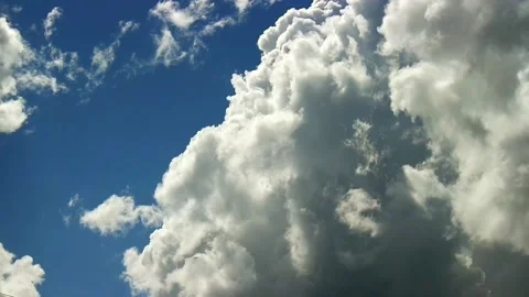 Timelapse of white clouds in the sky Stock Footage 201933547