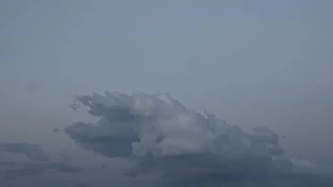 Timelapse of white fluffy cloud moving on the sky. Stock Footage 198559634