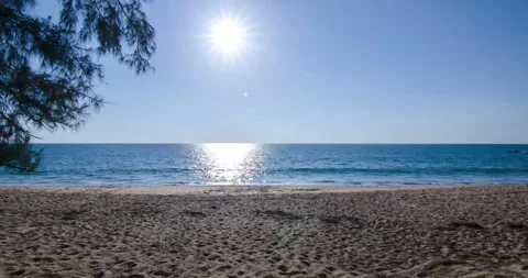 Timelapse white sand beach Stock Footage 151215281