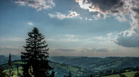 Timelapse Wiesberg Austria Stock Footage 52367777