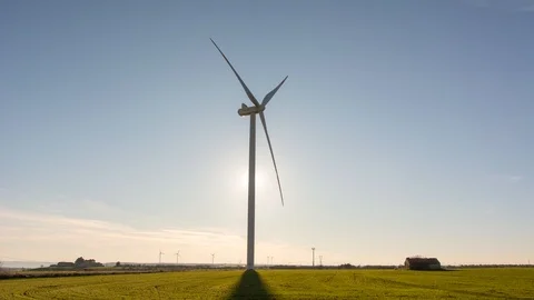 Timelapse wind turbine and renewable energy Stock Footage 100451014