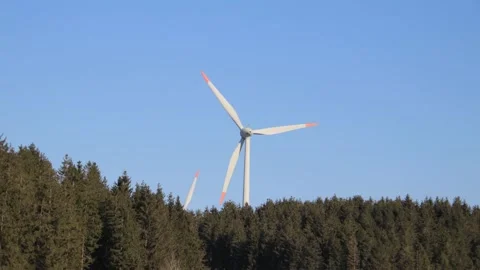 Timelapse of a windmill in the woods Stock Footage 171569305