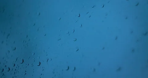 Timelapse on window with rain drops Video stock 132966476