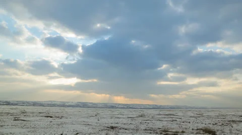 Timelapse Winter Marsh 스톡 동영상 23242913