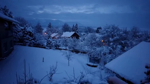 TIMELAPSE || Winter Wonderland Stock Footage 106811097