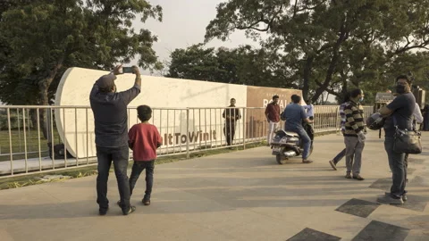 Timelapse worlds largest Cricket Bat  India 4K Stock Footage 163699767