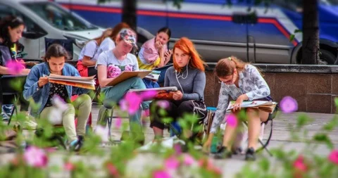 Timelapse for young artists, students Stock-Footage 129540853