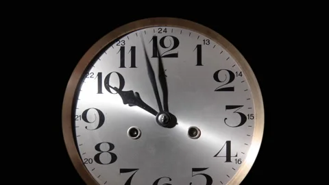 TIMELAPSE, ZOOM OUT, CUT OUT, an old classic clock Stock Footage 145750514