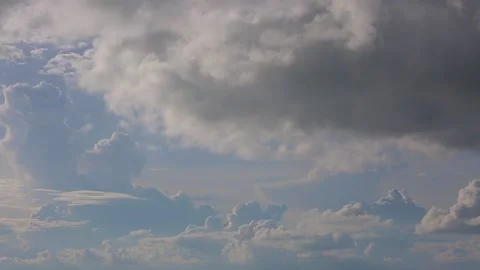 Timelapse_Dramatic Clouds Flying on the Sky Stock Footage 206895007