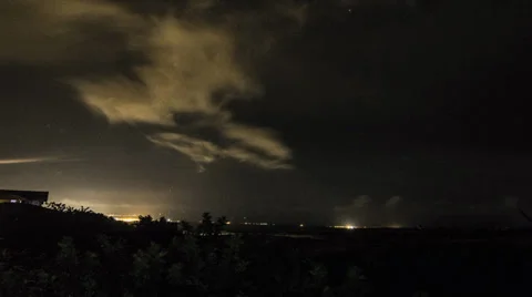 TIMELAPSE_STARS_TOWN Stock Footage 32374106