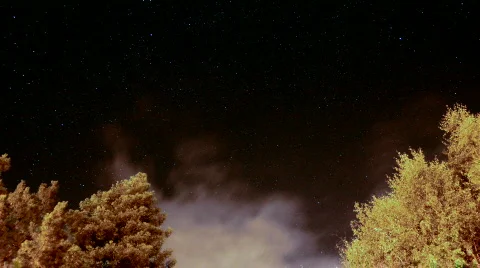 Timelapsecloudsnight02 Stock Footage 838841